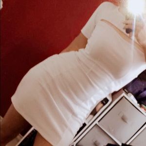 White Dress with sleeves